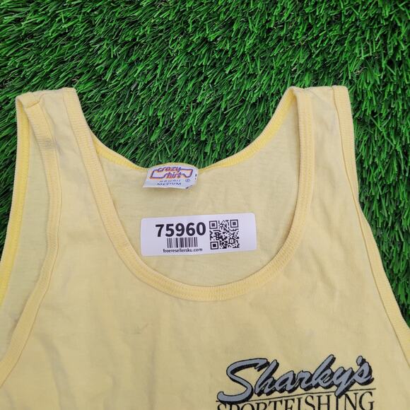 Vintage 80s Shark Tank-Top Small 17x24 Crazy-Shirts Kauai - Picture 15 of 16